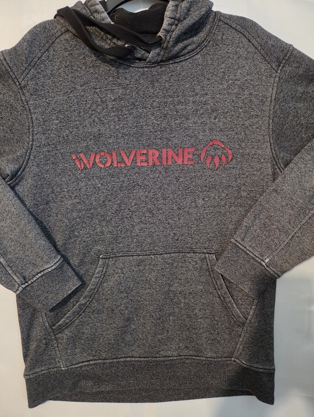 Wolverine Gray Crewneck Sweatshirt with Red Logo  M